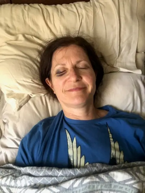 Jacquie Drew after her motorcycle crash